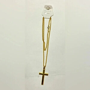FREE With  Purchase - Gold Cross Necklace - ✝️💛